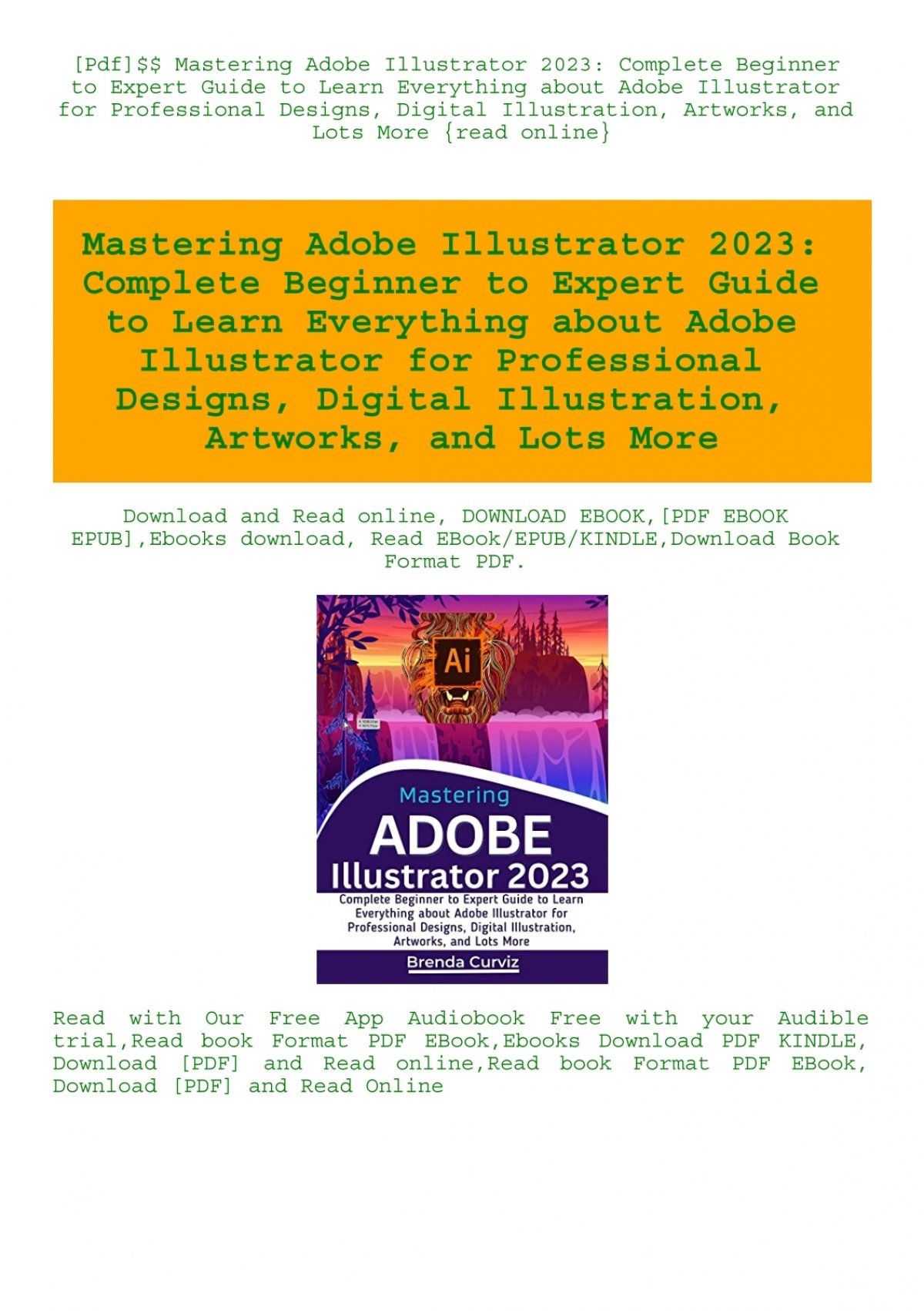 mastering illustrator pdf free download