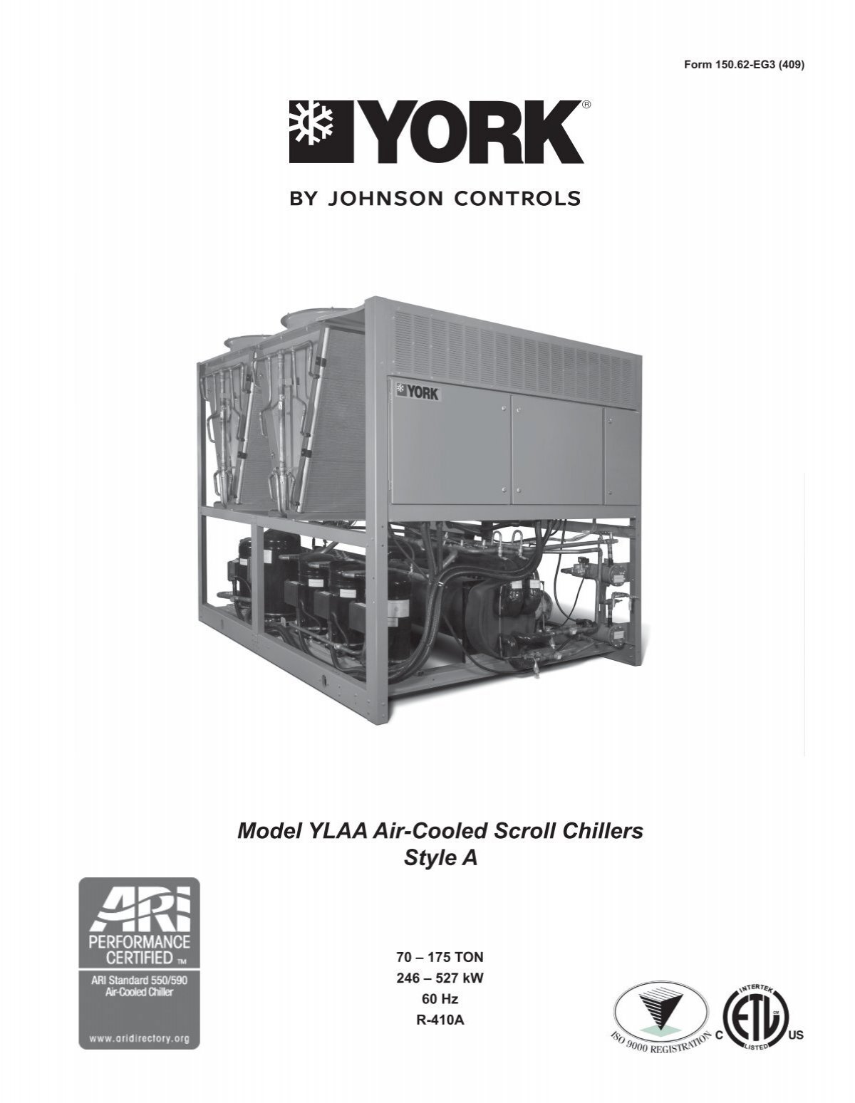 York Ycaj Service Manual