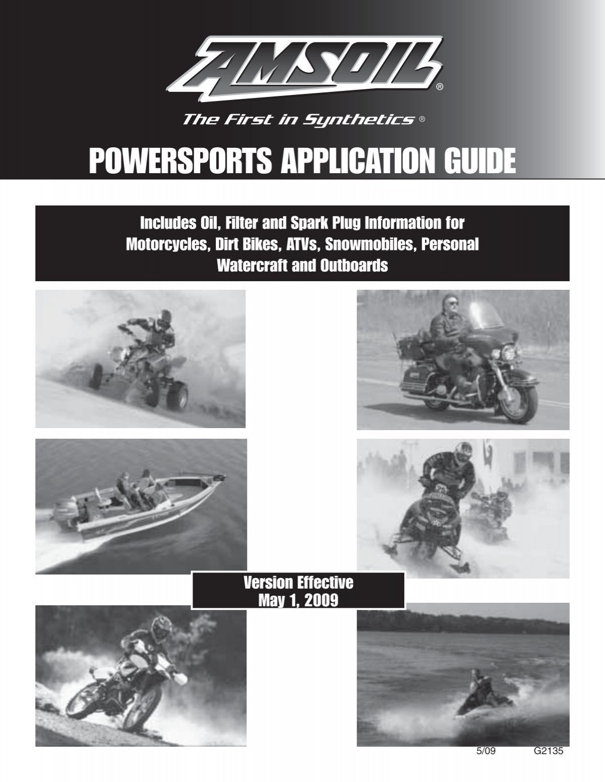 G2135 Powersports Application Guide - AMSOIL Synthetic Motor 