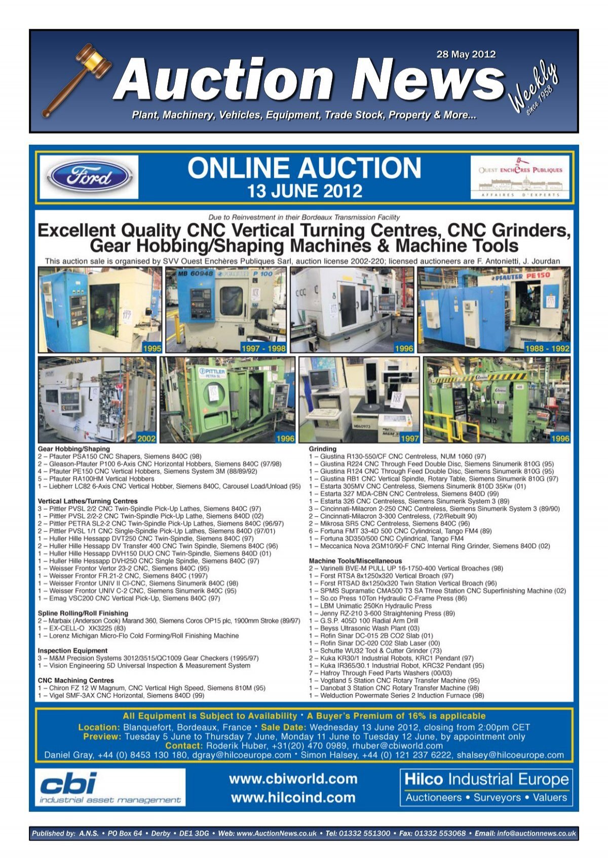 Auction News May 28 12 - Auction News Services