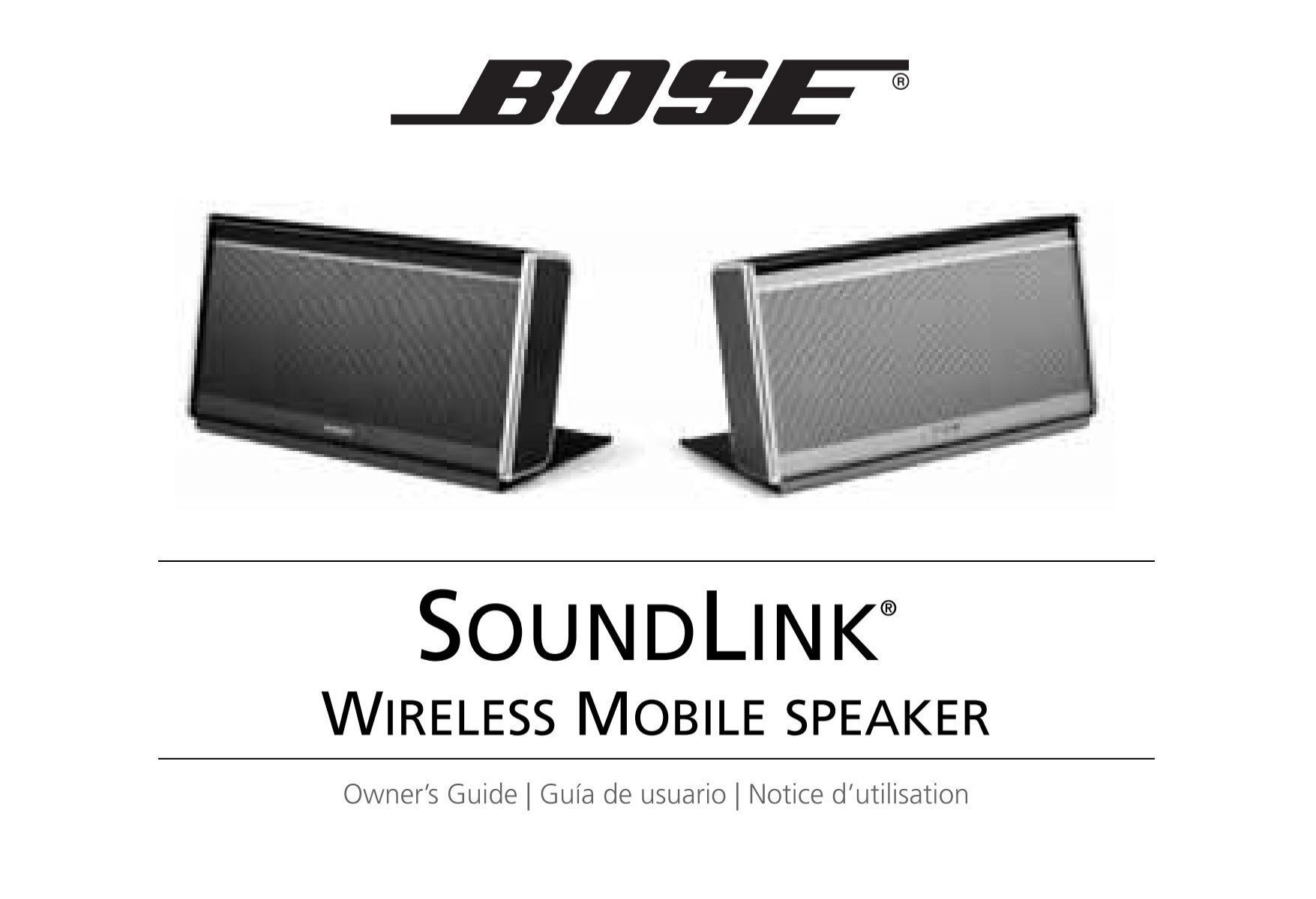 Owner's Guide - Bose