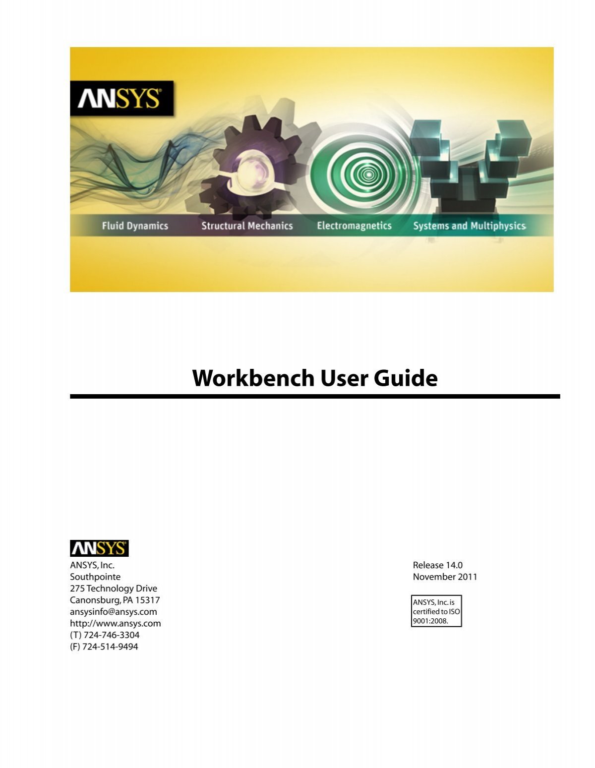 Workbench User Guide - Customer Portal - Ansys