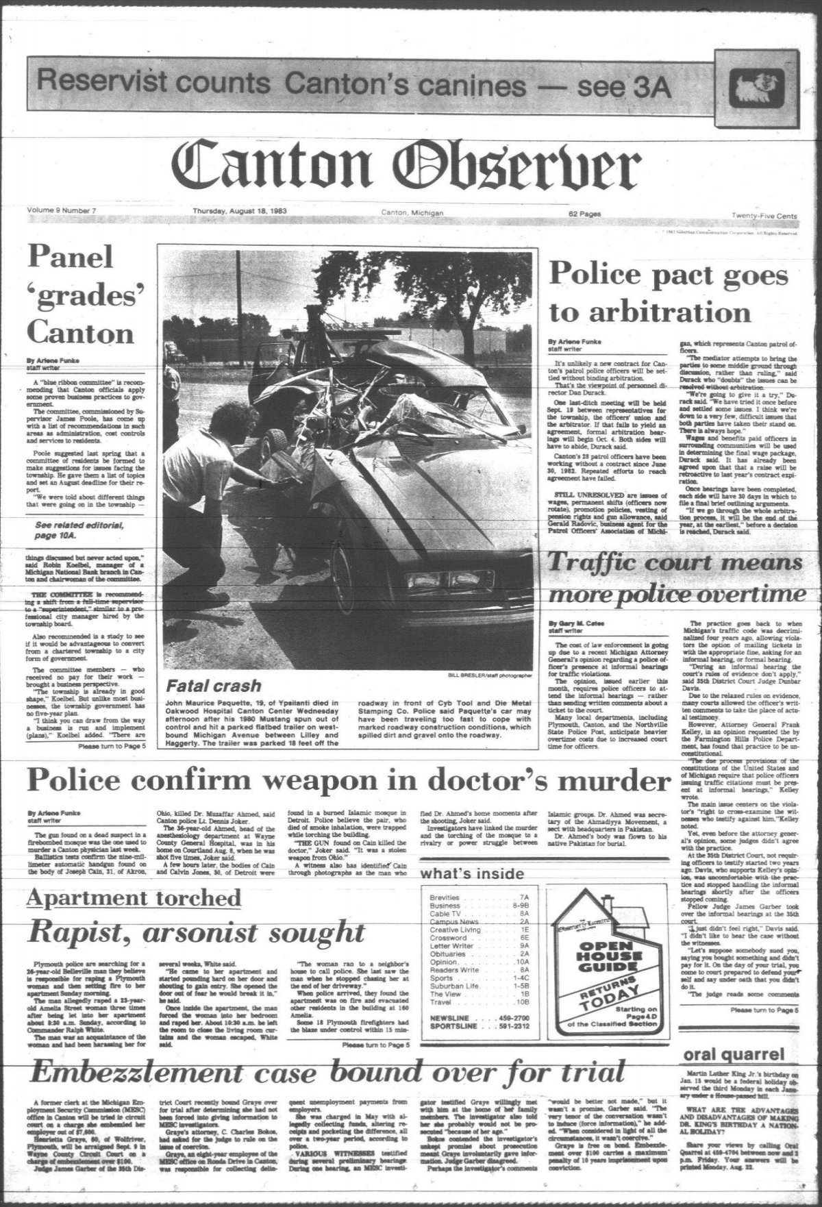 Canton Observer for August 18, 1983 - Canton Public Library