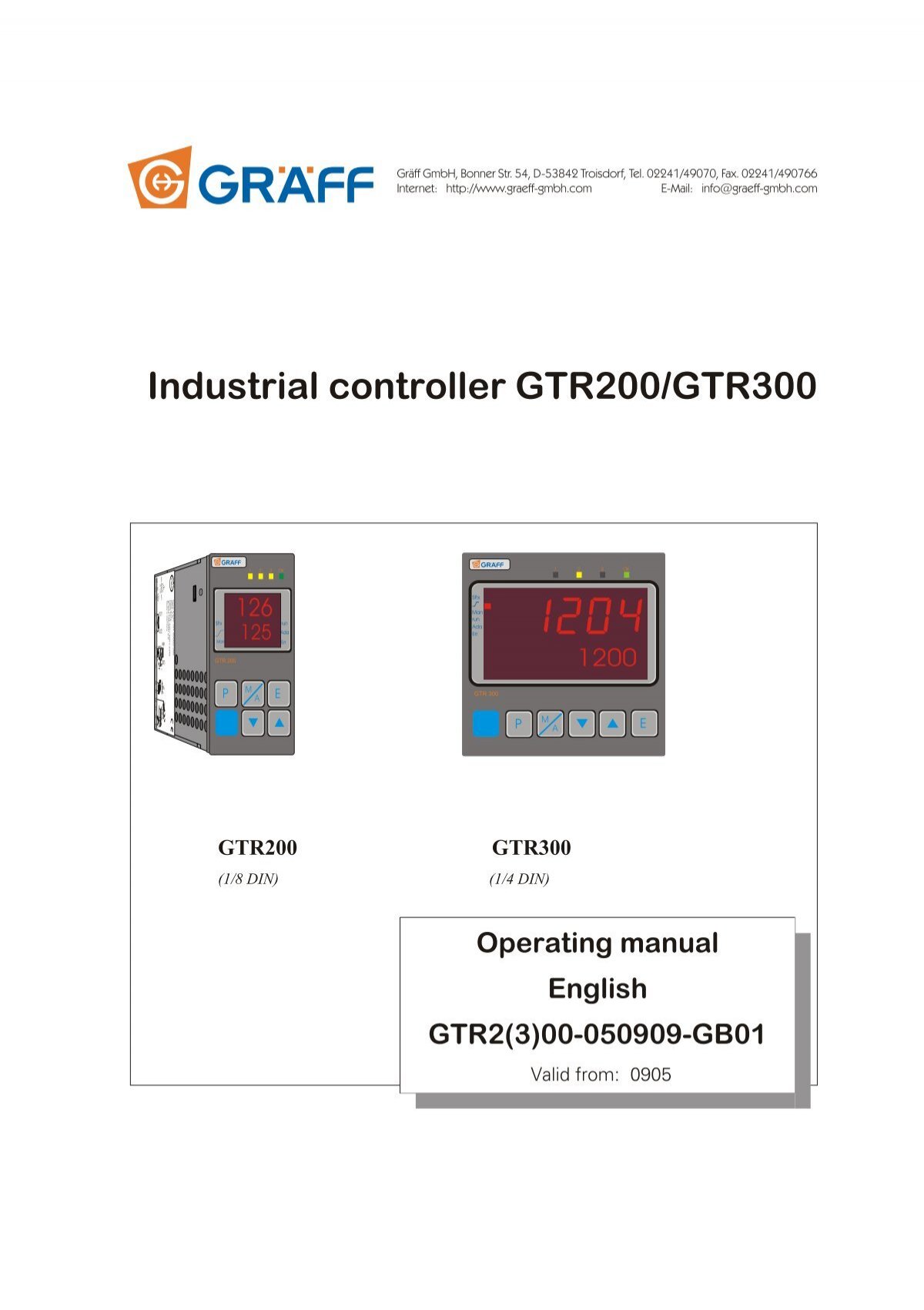 Industrial controller GTR200/GTR300 - Temperature, Measurement