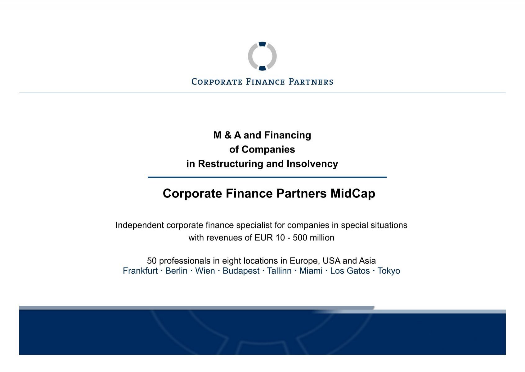 Corporate Finance Partners Midcap