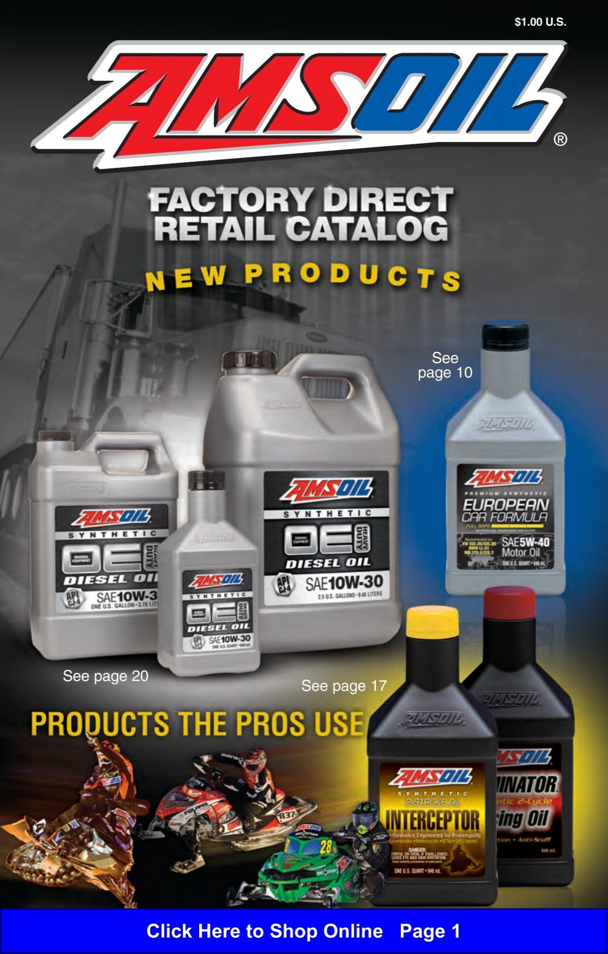 AMSOIL ISO 32 100% Synthetic Multi-Viscosity Hydraulic Oil