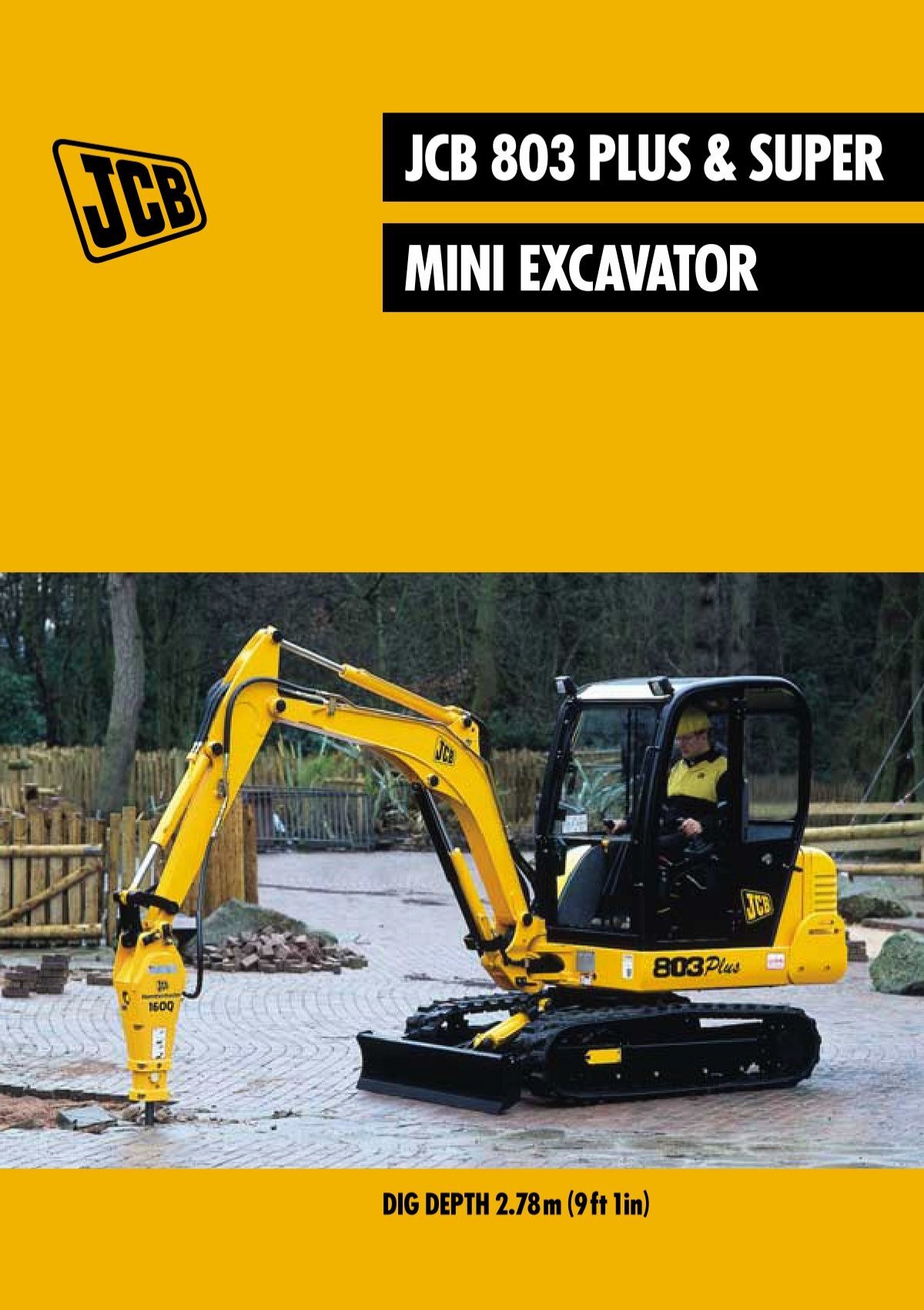 Jcb 803 Excavator Service Manual