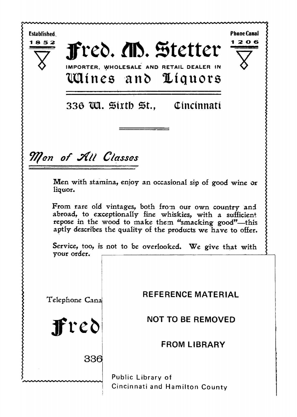 Jfreb. M. Stetter - Virtual Library of the Public Library of Cincinnati