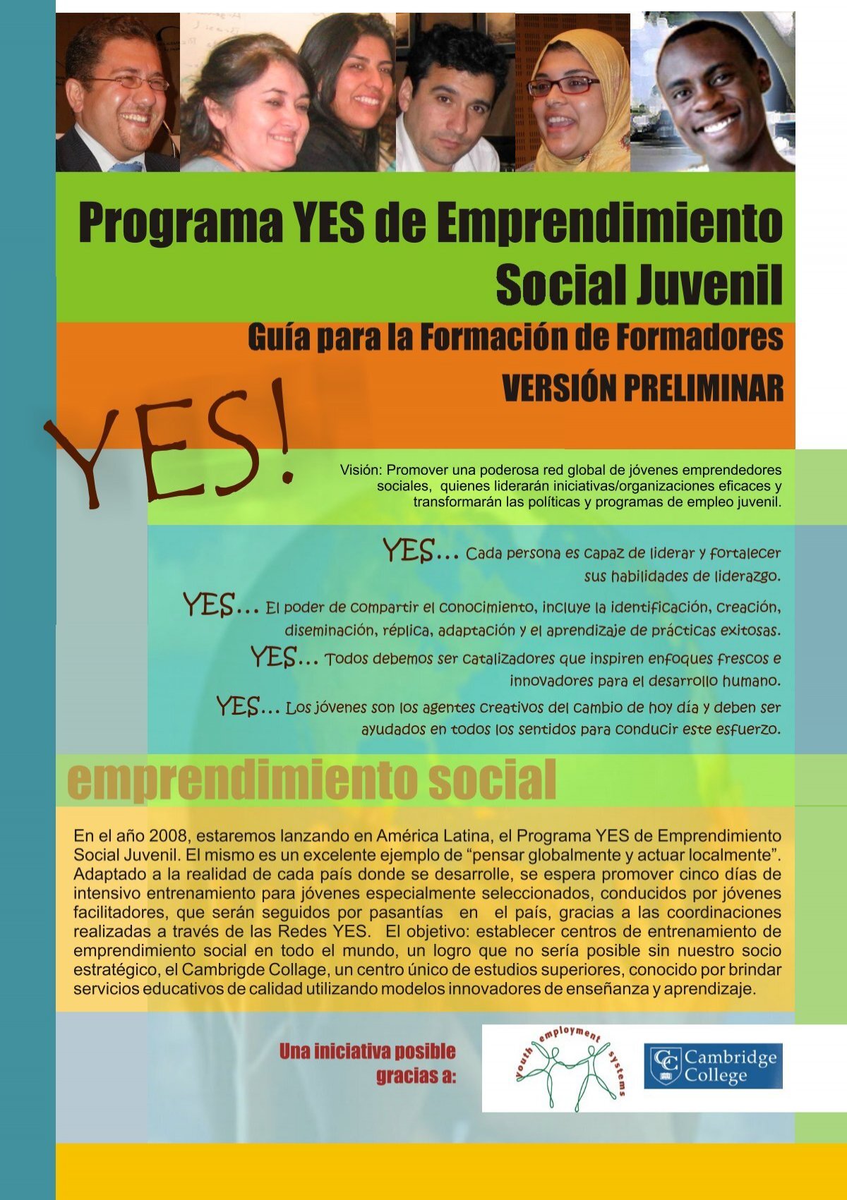 Programa Yes De Emprendimiento Social Juvenil Emprendimiento 1861