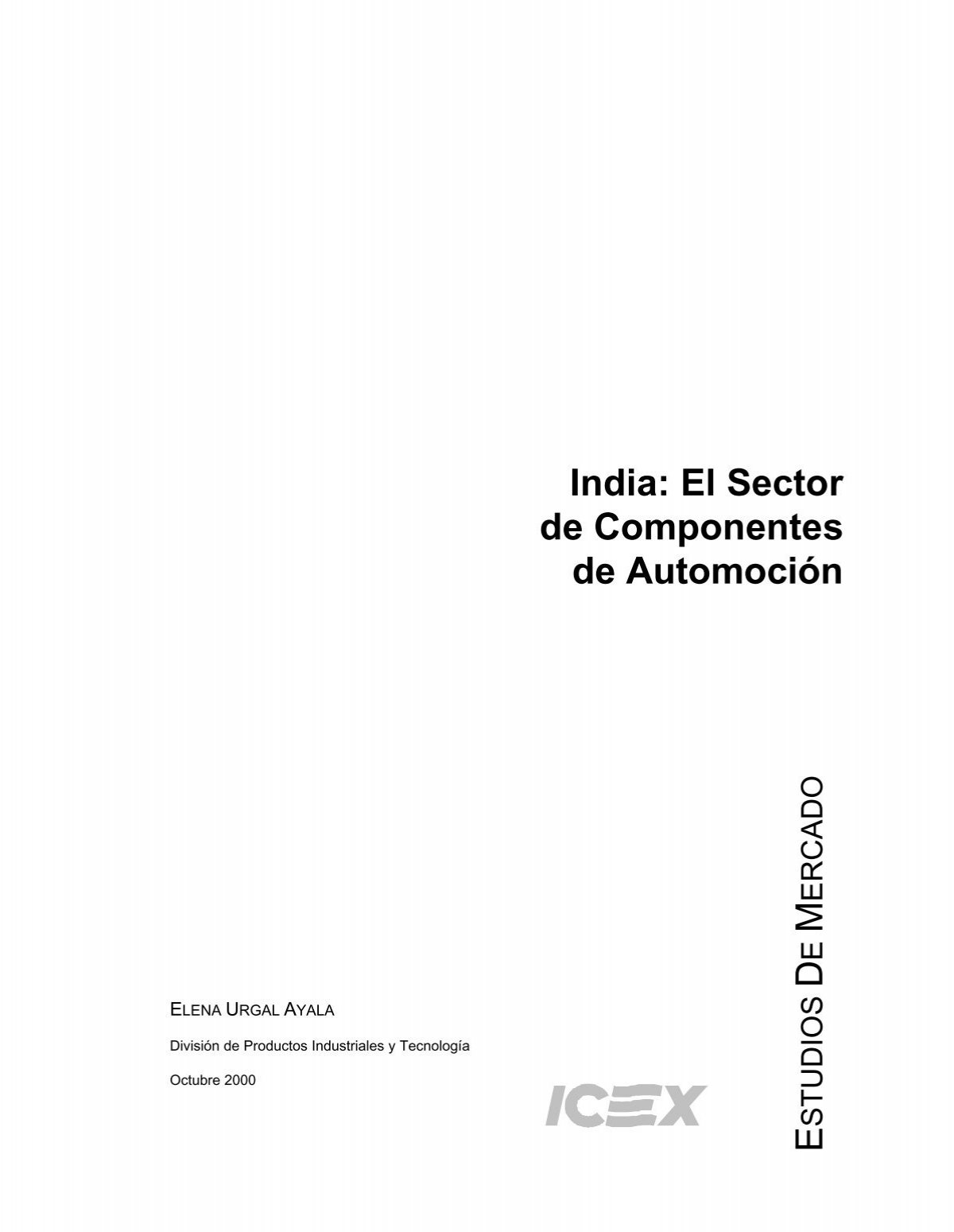 El Sector de los componentes en India - OMEGA