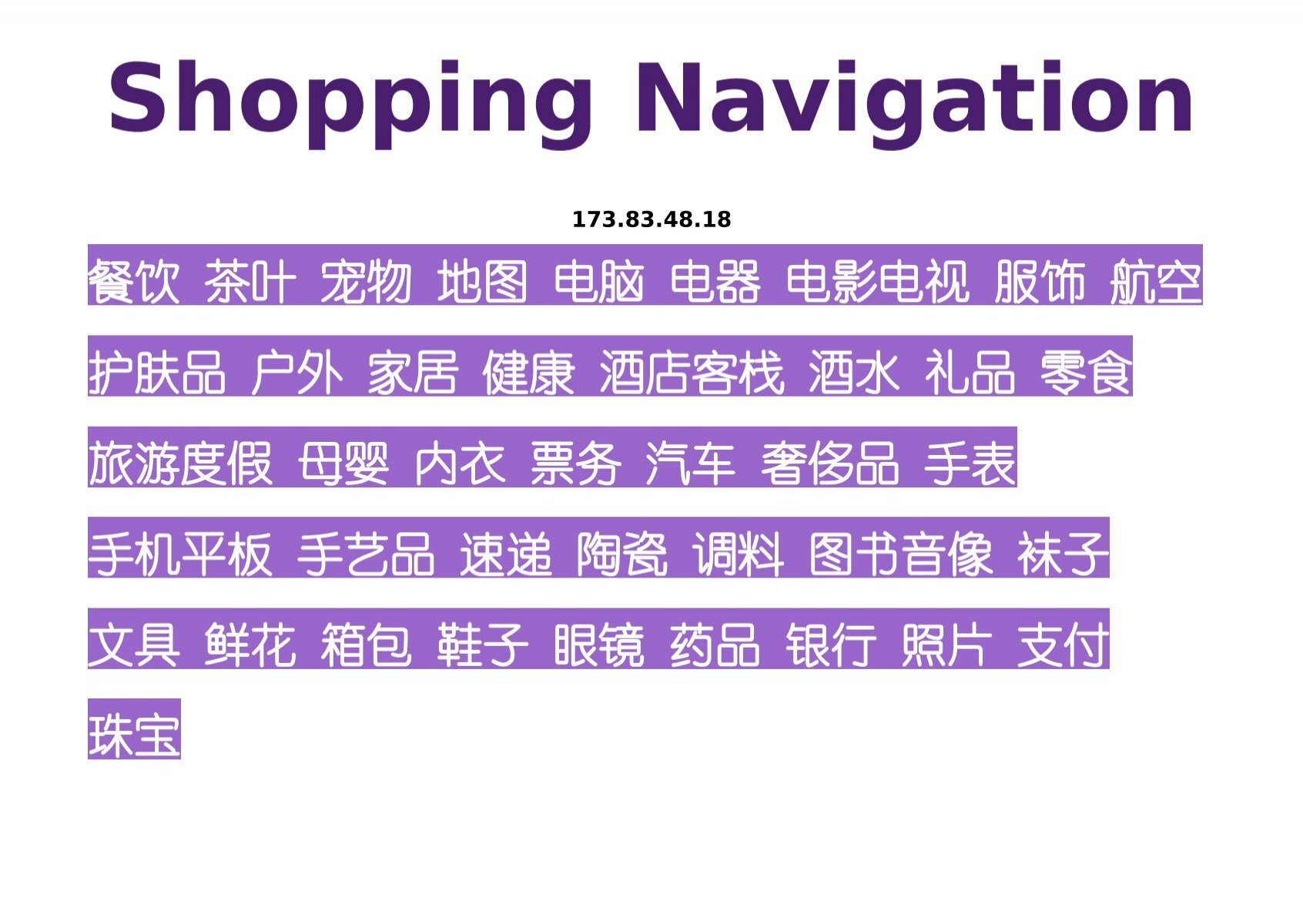Shopping Navigation Chinaunix博客