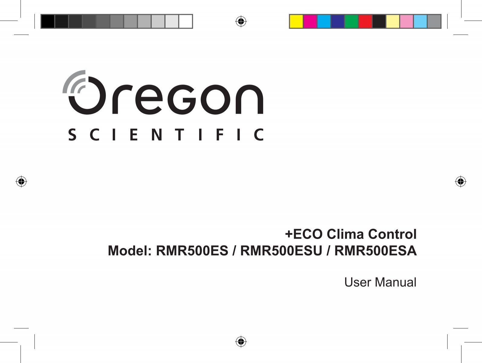 ECO Clima Control Modello: RMR500ES  - Oregon Scientific