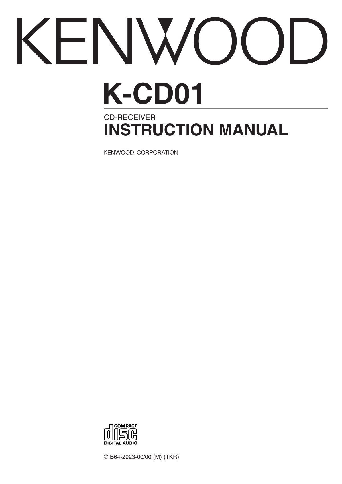 Kenwood K Cd01 Car Electronics English 2004 9 3