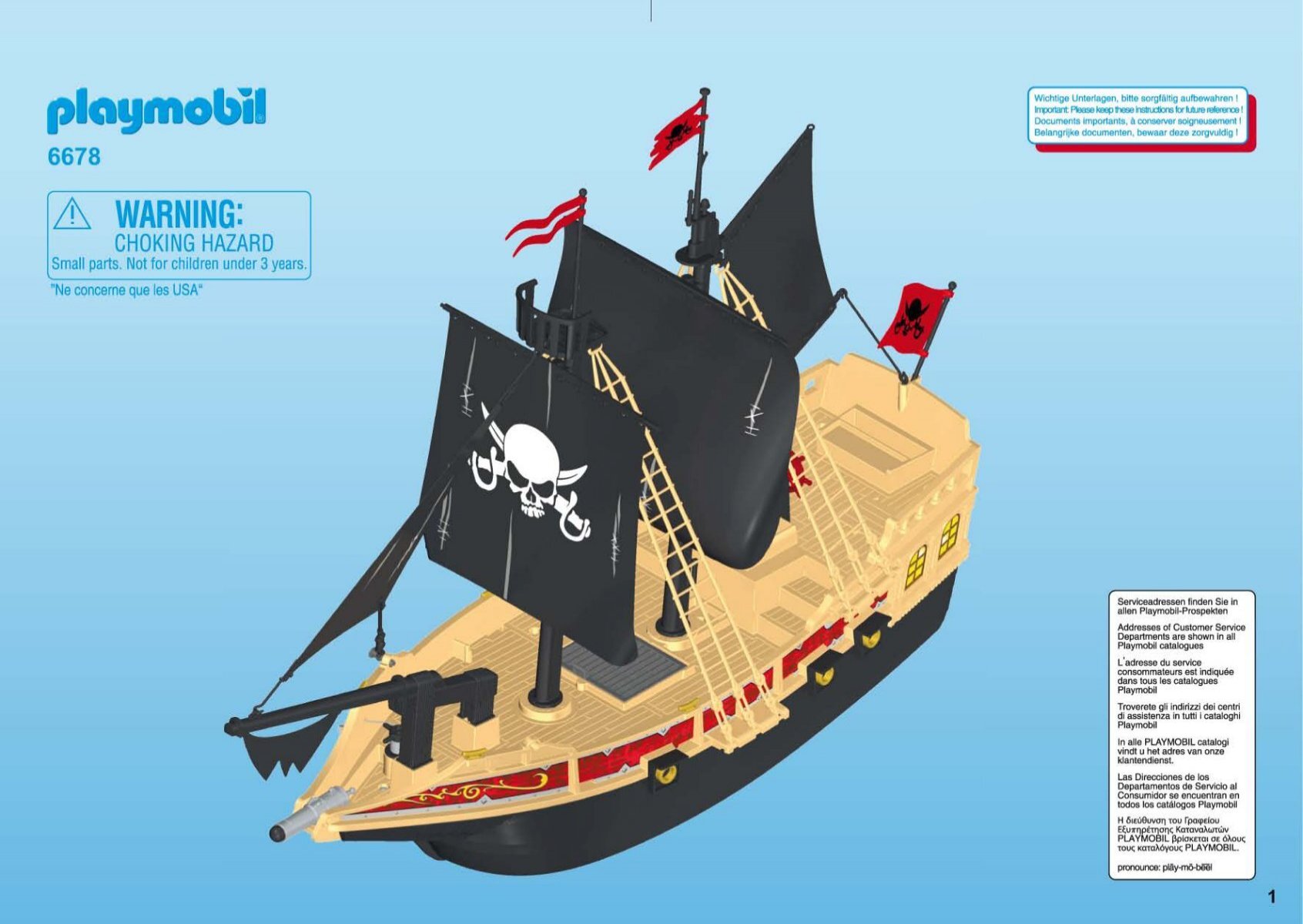 playmobil 6678 bateau pirates des ténèbres
