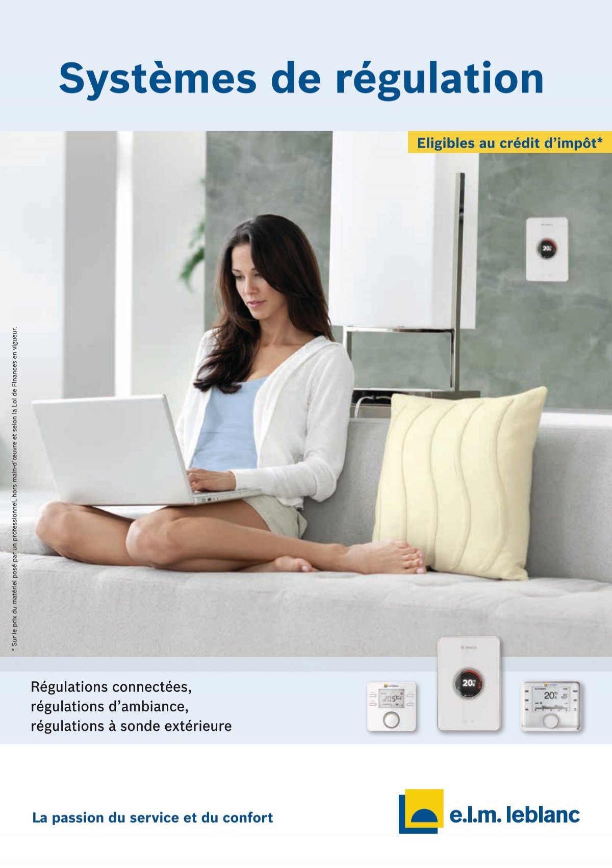 Kit thermostat d'ambiance filaire avec sonde extérieure CW 100