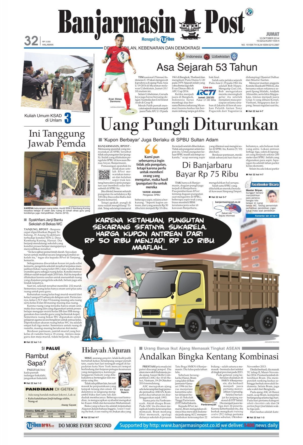 Banjarmasin Post Jumat 10 Oktober 2014