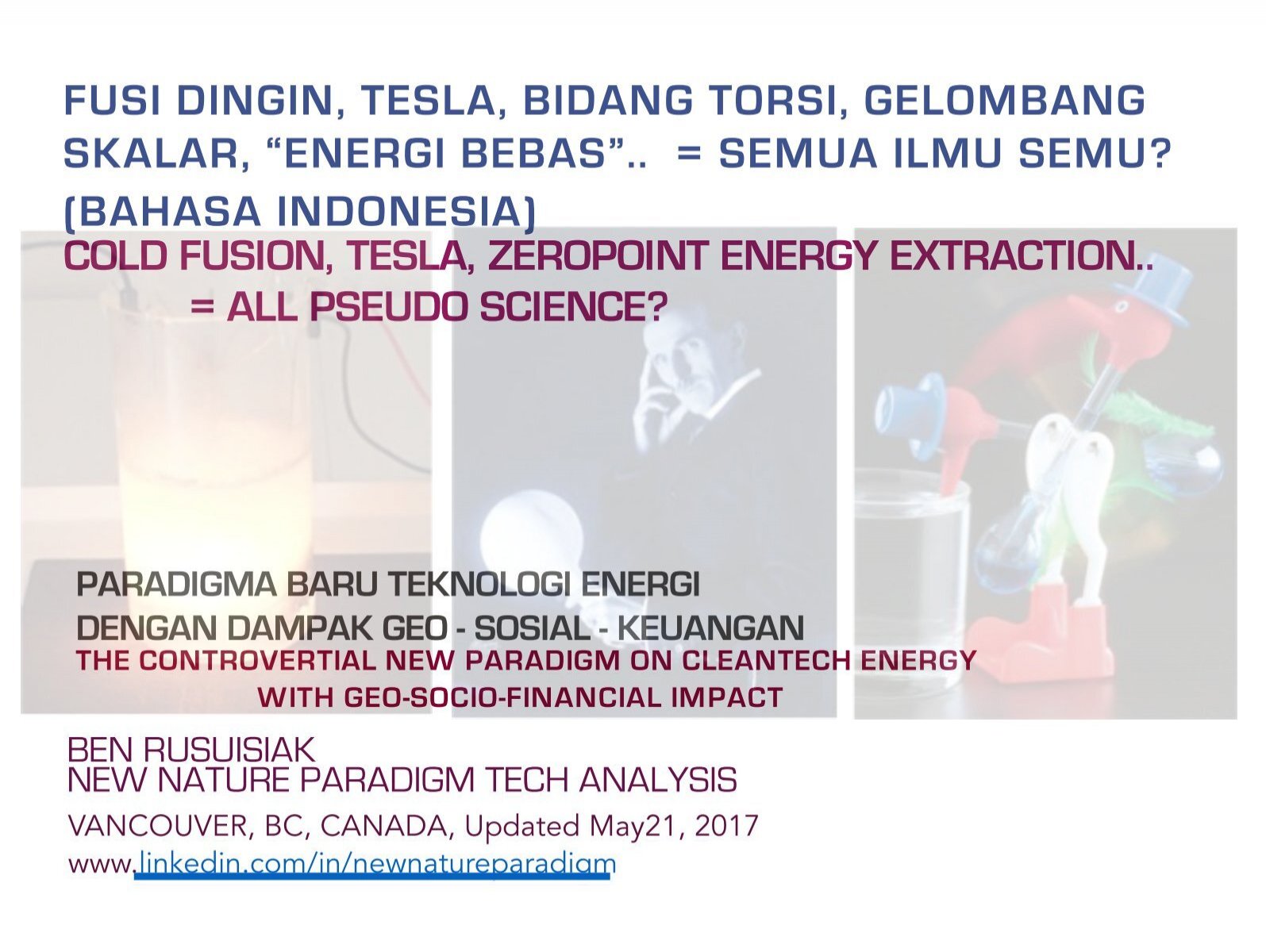 Fusi Dingin Tesla Bidang Torsi Gelombang Skalar Energi Bebas Semua Ilmu Semu Bahasa Indonesia Cold Fusion Free Energy Pseudo Science