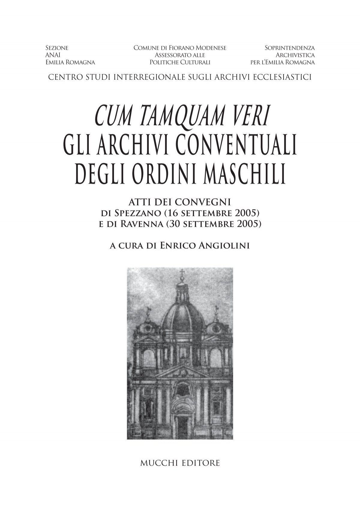Cum Tamquam Veri 2005 - Soprintendenza archivistica per l'Emilia