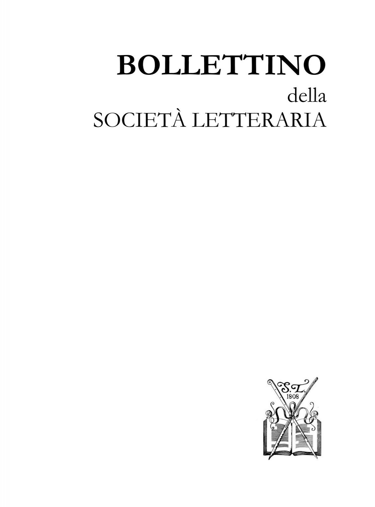 Bollettino 2009/2010 - Società Letteraria di Verona