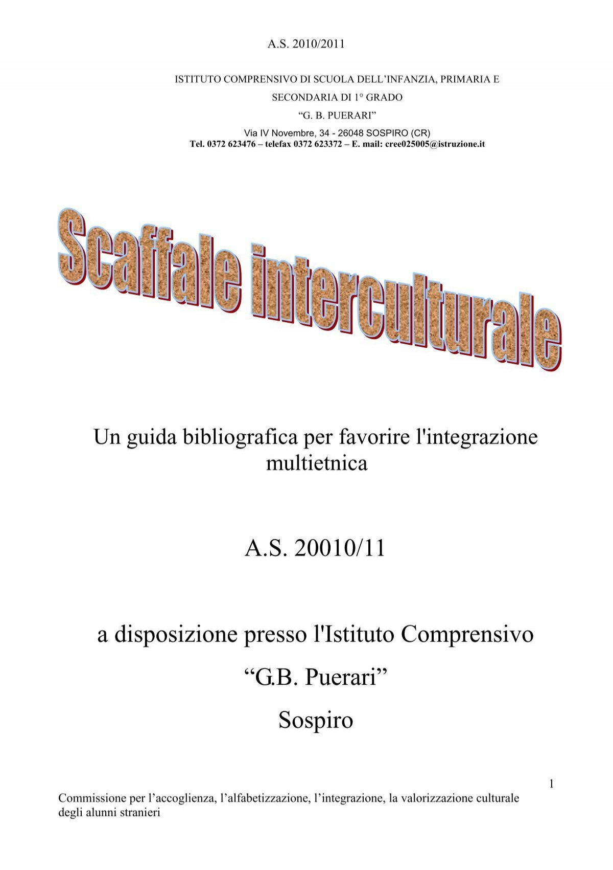 Suggerimenti bibliografici per l'insegnamento/apprendimento dell'italiano L2  nella scuola del primo ciclo
