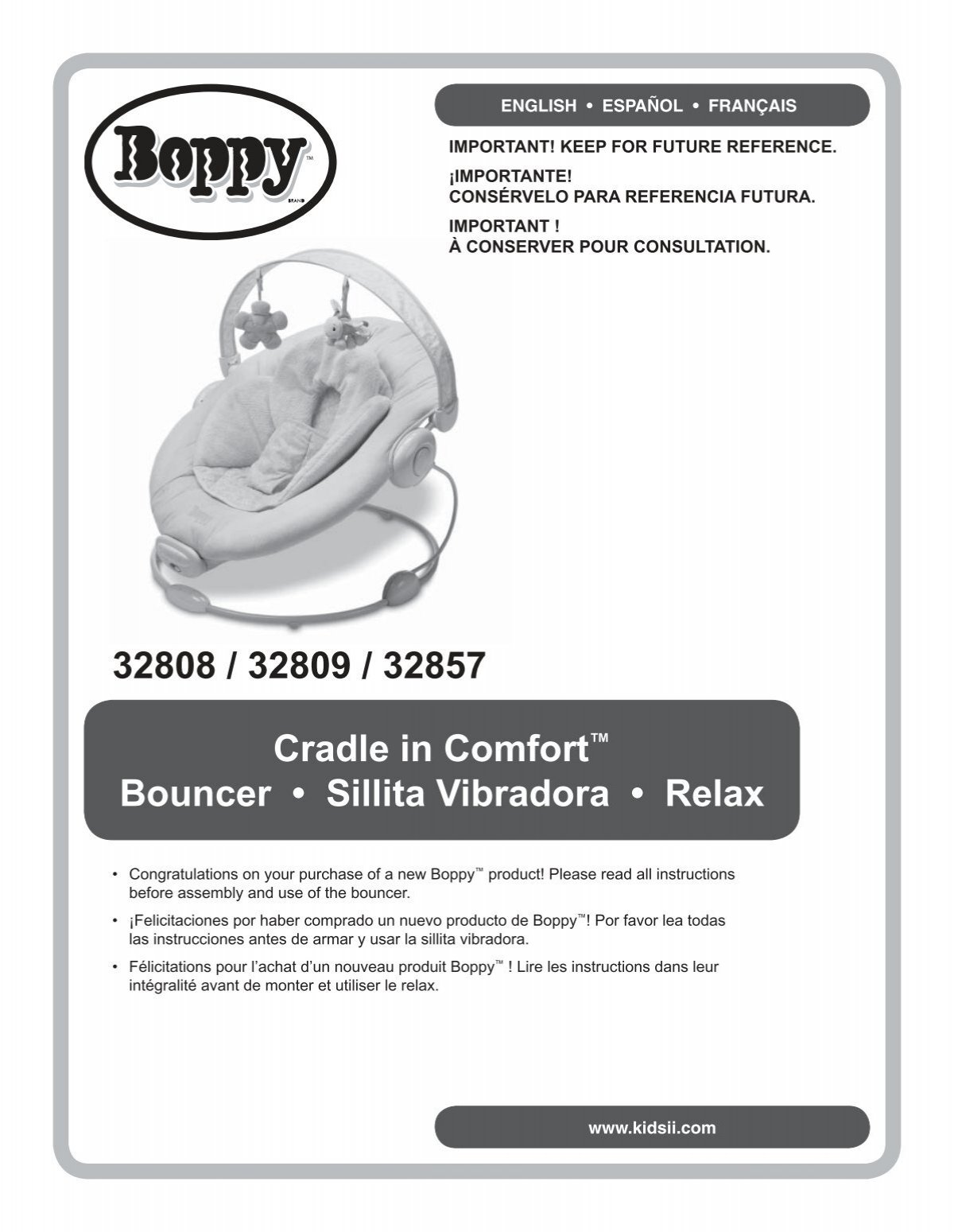 boppy cradle in comfort bouncer