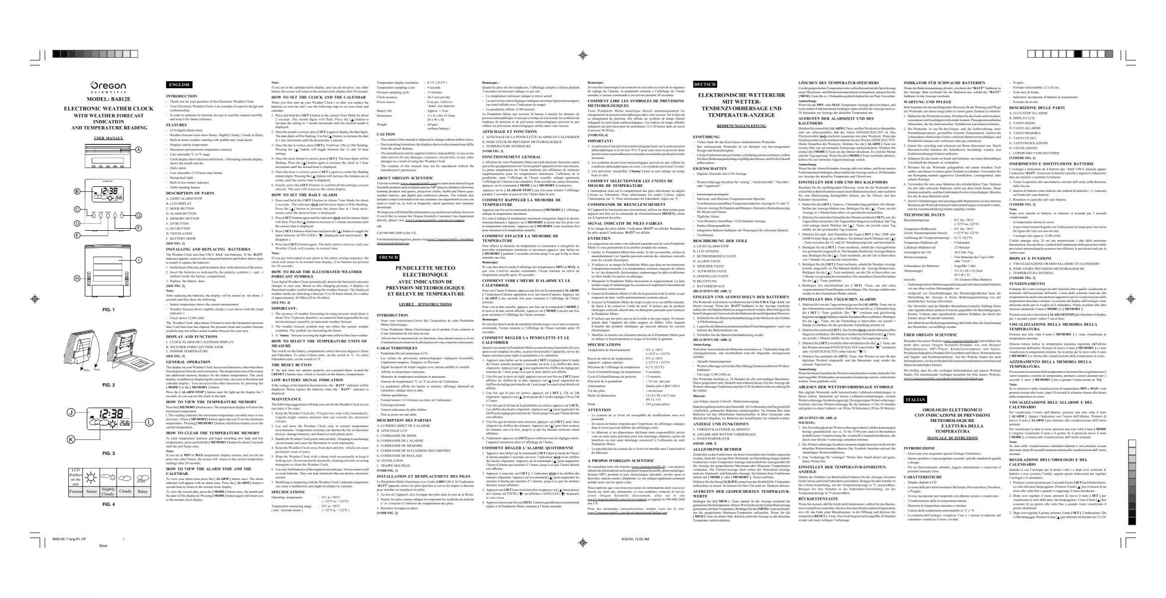 PR18-08_OSIB_SP manual.pdf - Oregon Scientific