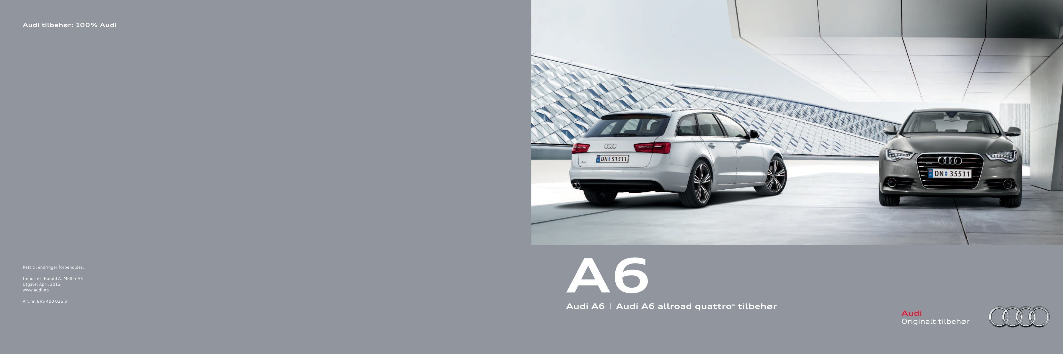 TilbehÃ¸rsbrosjyre Audi A6 og A6 allroad quattro