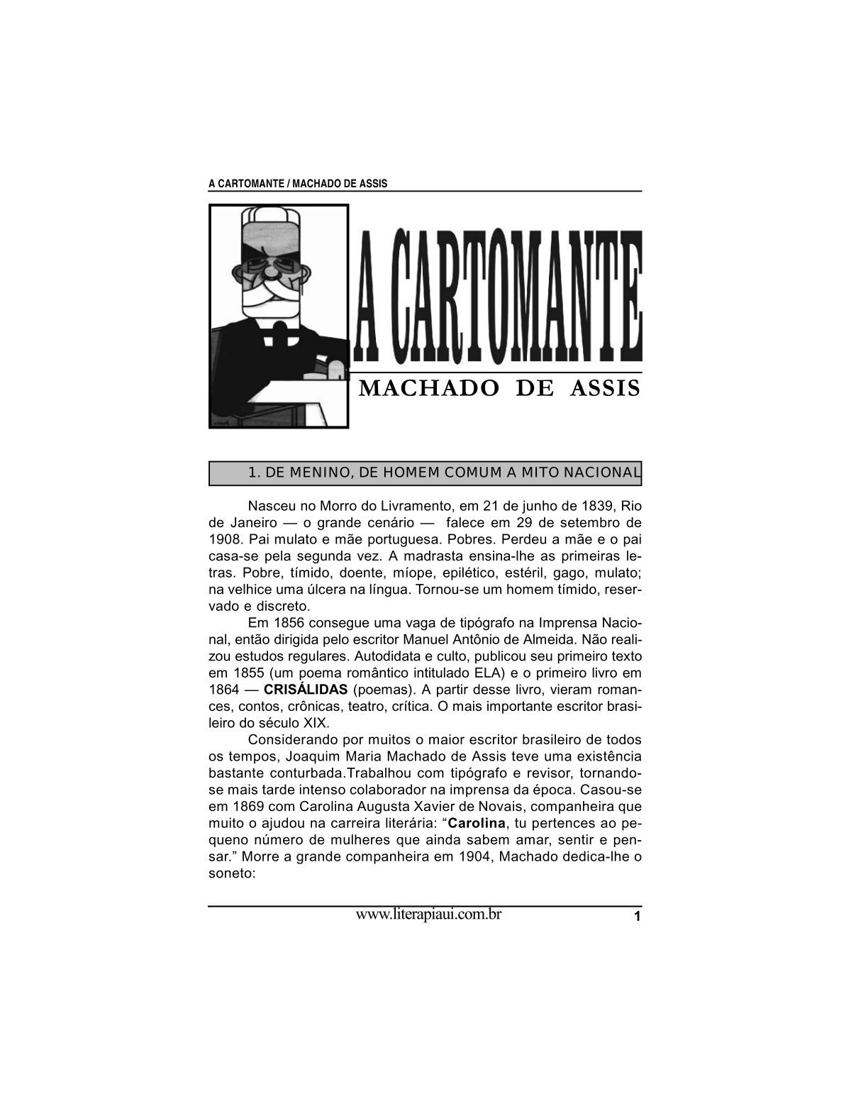Calaméo - A Cartomante - Machado de Assis