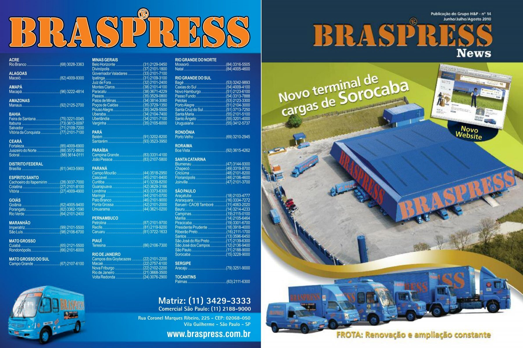 Conte com a Braspress - Braspress Transportes Urgentes
