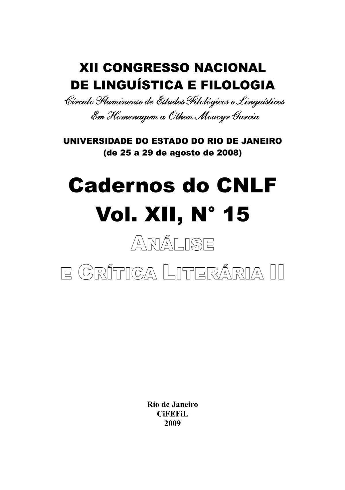 livro completo - Círculo Fluminense de Estudos Filológicos e