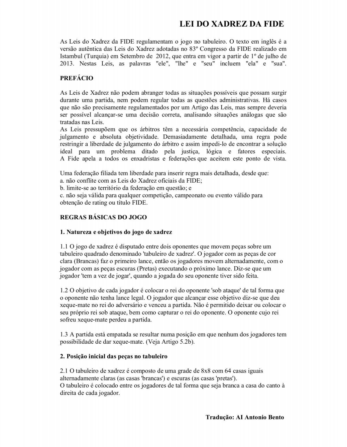 1 Aula Regras Basicas, PDF, Xadrez
