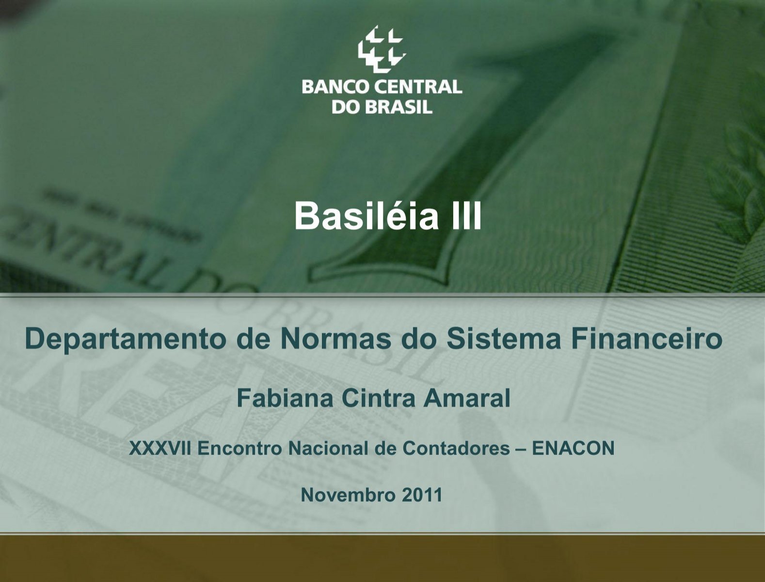 Estrutura básica de Basileia III no Brasil