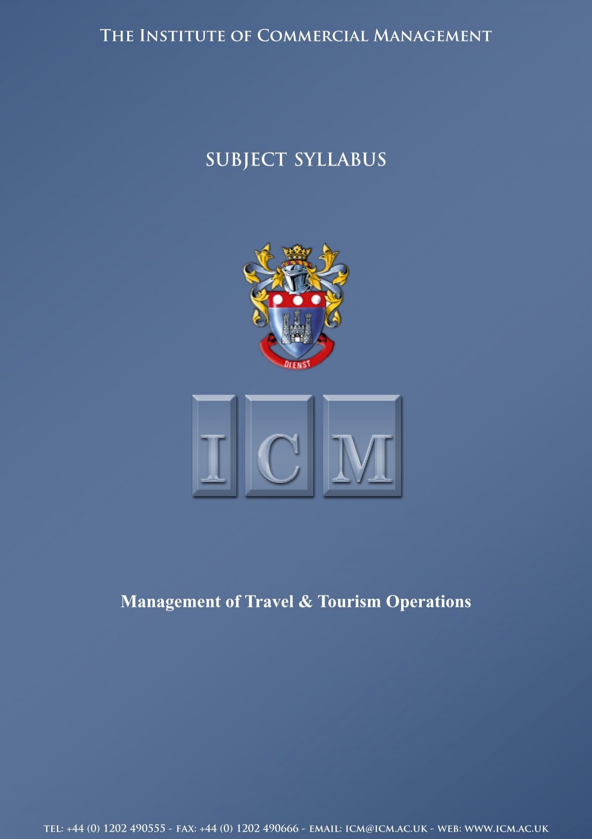 tourism and business studies icm