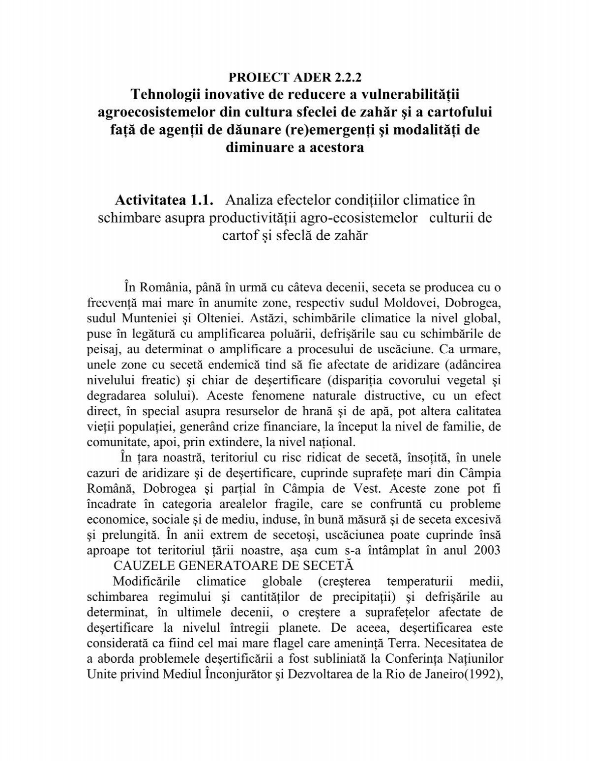 Raport stiintific si tehnic (RST) in extenso(.pdf) - Institutul National de  ...