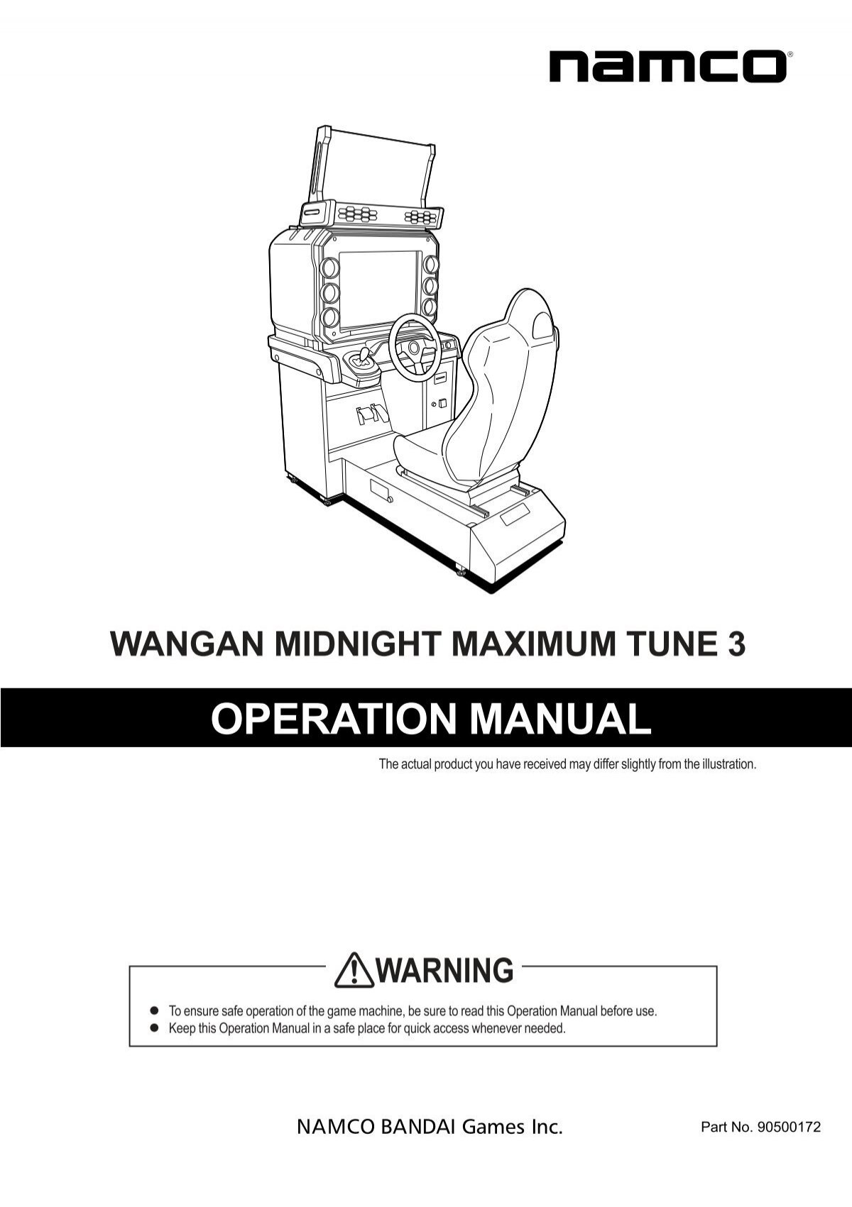 Maximum Tune 3 Manual - Namco