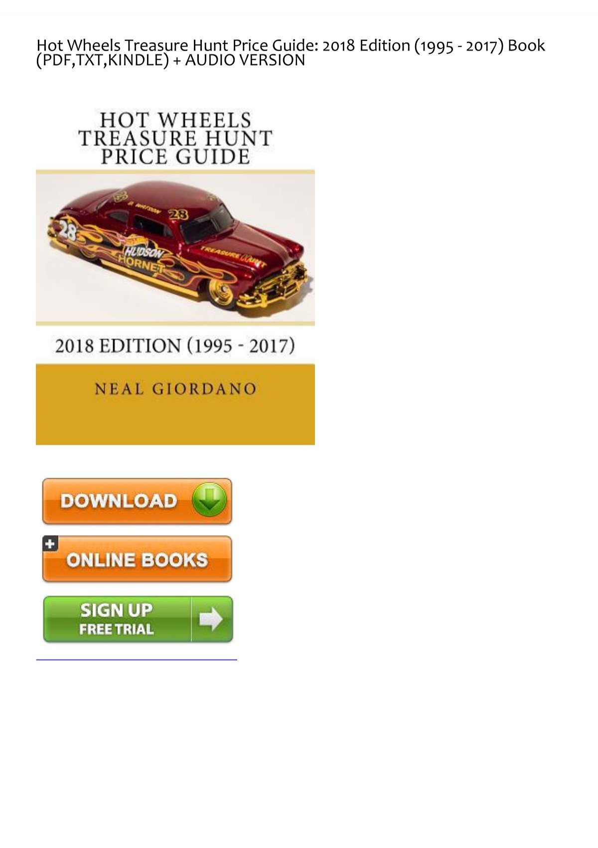 hot wheels price guide free